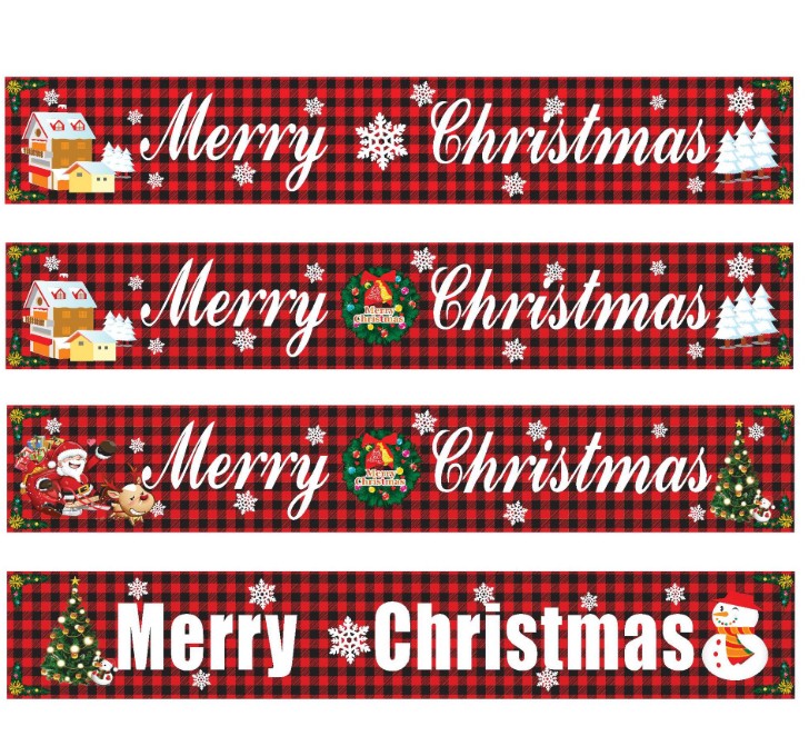 Christmas red Black Plaid Banner New year Party Decoration Merry Christmas banners Xmas festival decoration
Christmas red Black Plaid Banner New year Party Decoration Merry Christmas banners Xmas festival decoration