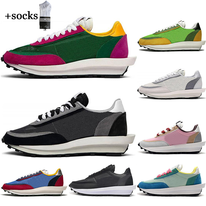 with free socks LDV Waffle Sacai Daybreak Casual Shoes Mens women chunky Varsity Blue Nylon Summit platform trainers Sports Sneakers, #14 black with white symbol
with free socks LDV Waffle Sacai Daybreak Casual Shoes Mens women chunky Varsity Blue Nylon Summit platform trainers Sports Sneakers, #14 black with white symbol