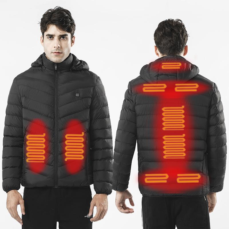 Boutique men' winter USB charging thermal protection heating cotton clothes electric heating clothes hooding intelligence, Black
Boutique men' winter USB charging thermal protection heating cotton clothes electric heating clothes hooding intelligence, Black