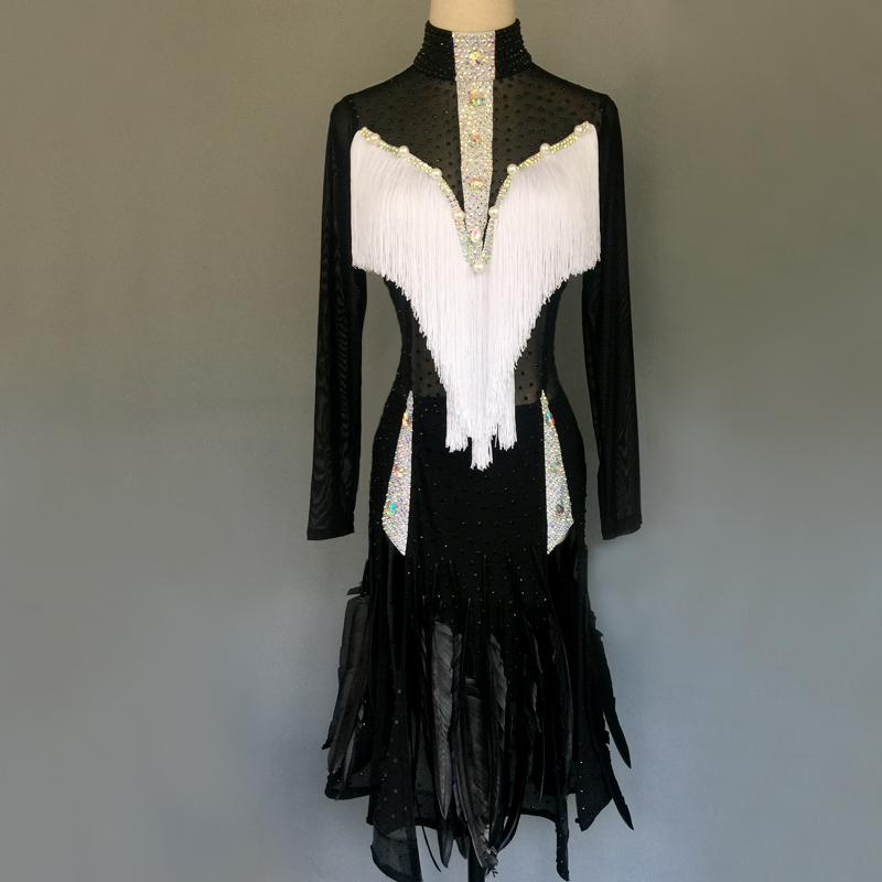 Custom Latin Dance Competition Dress for Children Latin Dance Performance Dress for Adults Performance, Black
Custom Latin Dance Competition Dress for Children Latin Dance Performance Dress for Adults Performance, Black