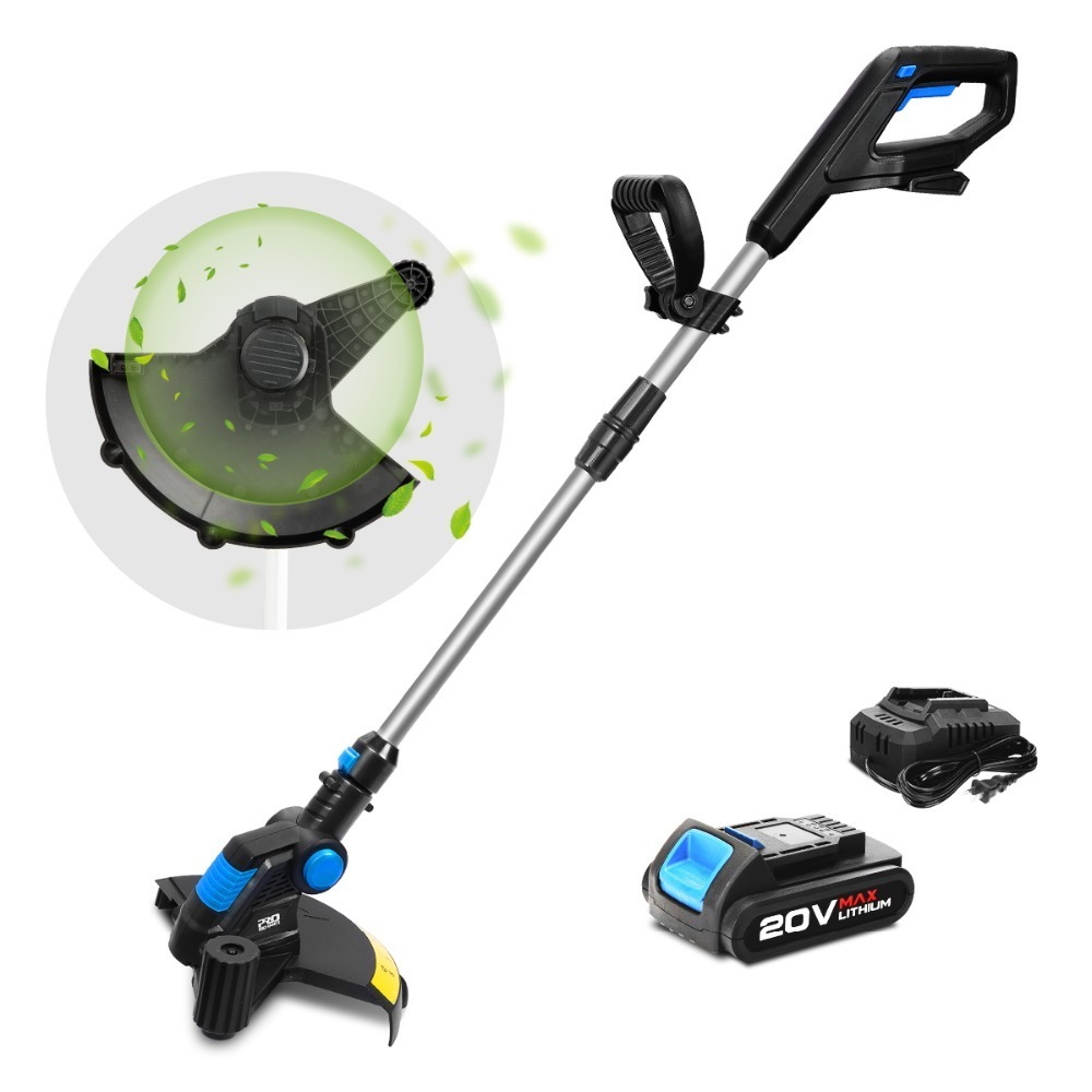 String Trimmers Lawn Mower Electric 20V Lithium-ion 2000mAh Cordless Pruning Cutter Garden Tools