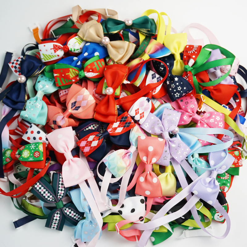 (100 pieces/lot) Cute Dog Bow Tie 10 Styles Handmade Ribbon Cat Neck Tie Small Large Dog Accessories 81 Colors Pet Supplies LJ201130, Dots pattern
(100 pieces/lot) Cute Dog Bow Tie 10 Styles Handmade Ribbon Cat Neck Tie Small Large Dog Accessories 81 Colors Pet Supplies LJ201130, Dots pattern