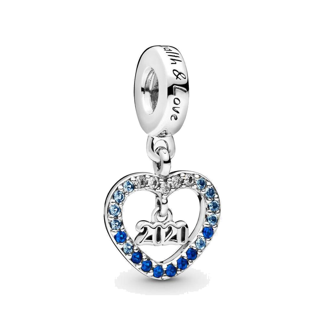 Fine jewelry Authentic 925 Sterling Silver Bead Fit Pandora Charm Bracelets Heart 2020-New-Year Dangle Charms Safety Chain Pendant DIY beads, Bronze;silver
Fine jewelry Authentic 925 Sterling Silver Bead Fit Pandora Charm Bracelets Heart 2020-New-Year Dangle Charms Safety Chain Pendant DIY beads, Bronze;silver