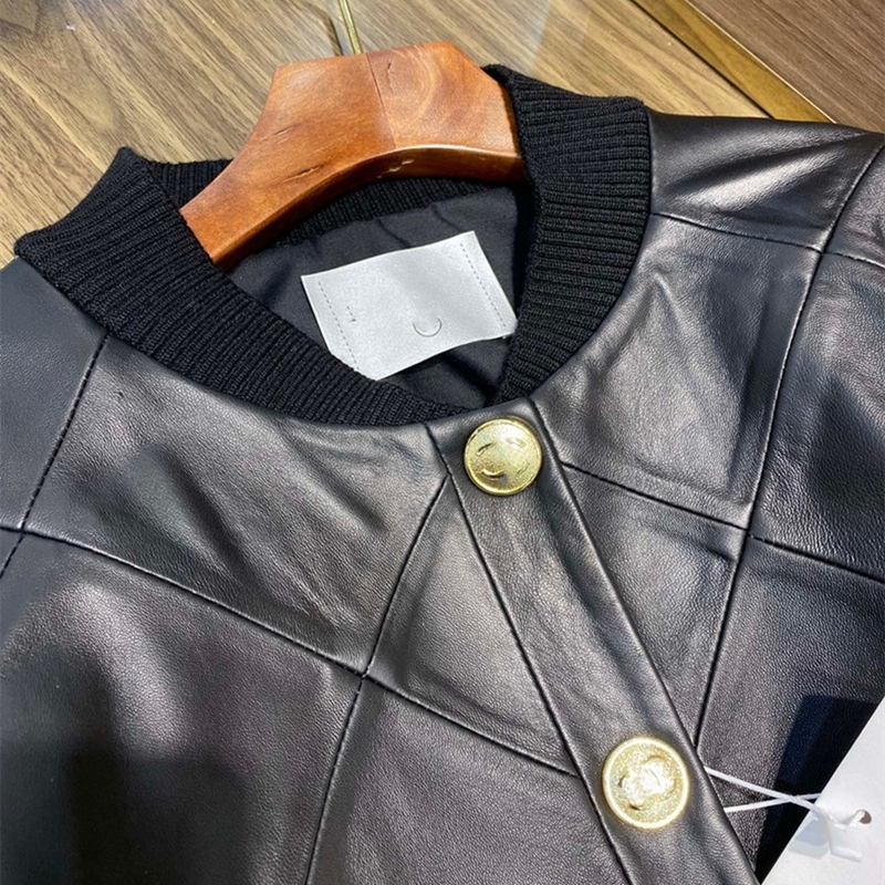 Women Genuine Leather Coat New Fashion Winter Lady Real Sheepskin Jackets Single-breasted High Quality Leather Coats 201226