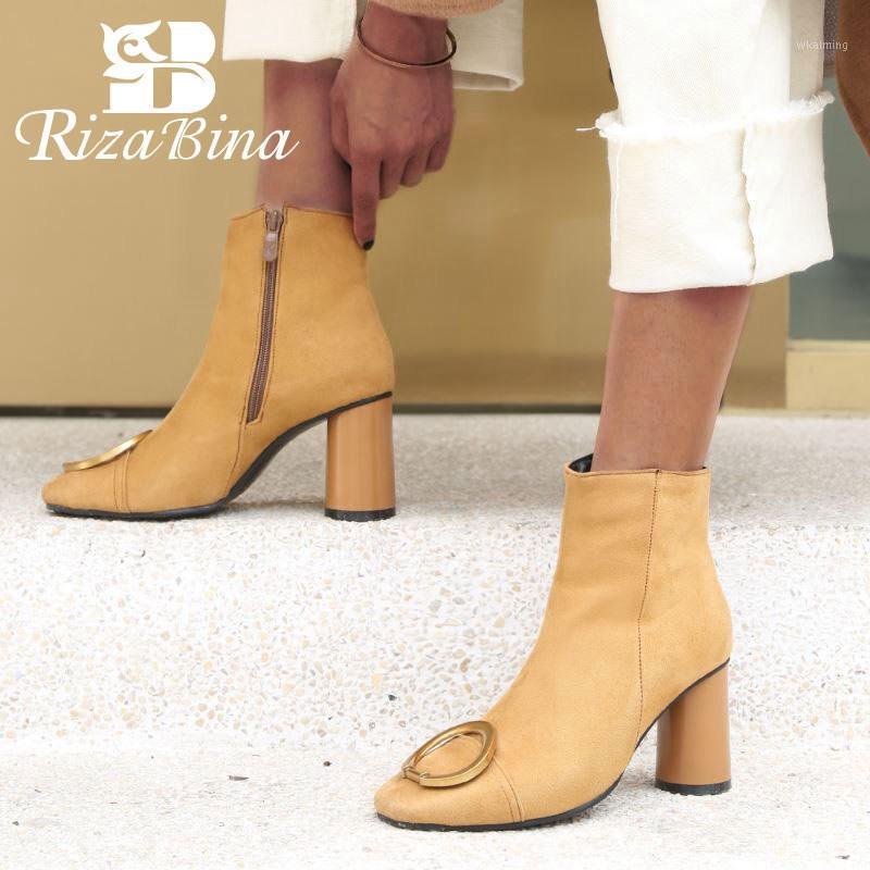 RIZABINA 2020 New Ankle Boots For Women Fashion Round Heels Zipper Short Boots Autumn Winter Office Ladies Footwear Size 32-481, Black
RIZABINA 2020 New Ankle Boots For Women Fashion Round Heels Zipper Short Boots Autumn Winter Office Ladies Footwear Size 32-481, Black