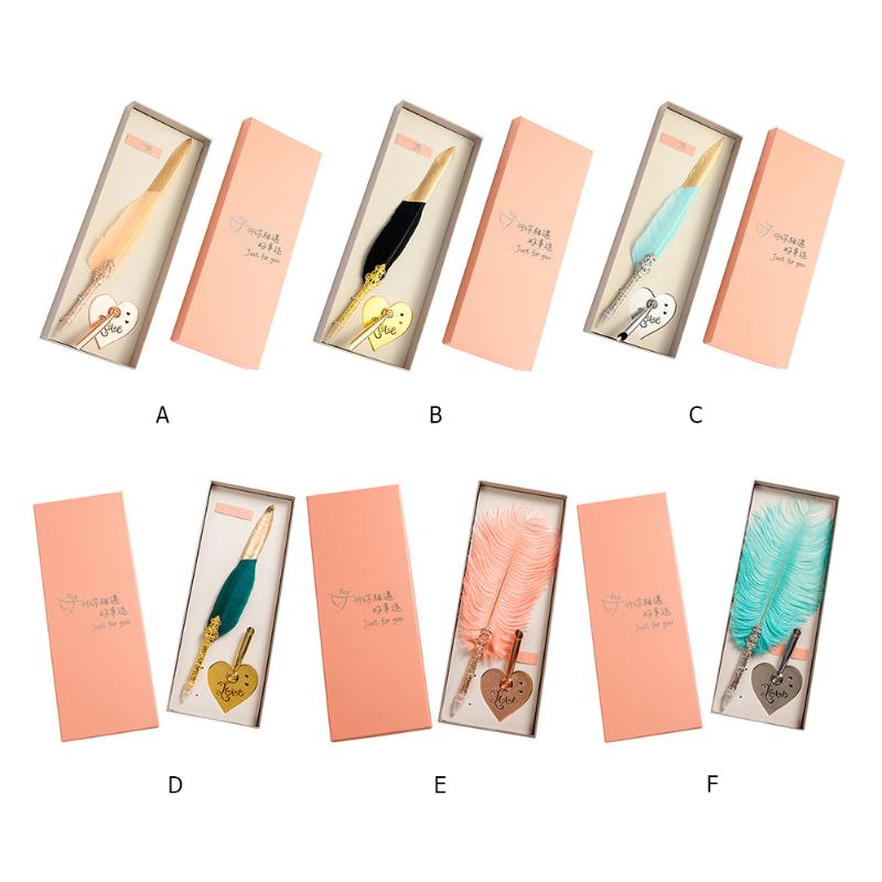 Valentine's Day Gift Feather Pen Set Custom Creative Gift Dip Feather Pen Box Student Wedding Supplies Writing
Valentine's Day Gift Feather Pen Set Custom Creative Gift Dip Feather Pen Box Student Wedding Supplies Writing
