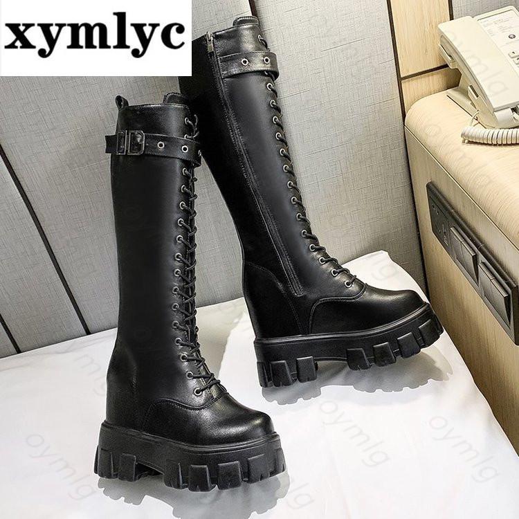 Rimocy chunky platform pu Leather Knee High Boots Women Retro Punk Height Increasing long boots Woman Lace Up Booties Mujer 2021, Beige
Rimocy chunky platform pu Leather Knee High Boots Women Retro Punk Height Increasing long boots Woman Lace Up Booties Mujer 2021, Beige