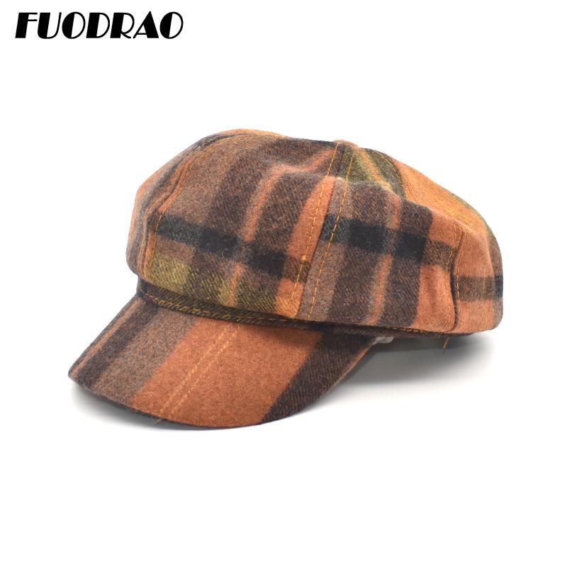 MIACAWOR Autumn Women Wool Berets Fashion Retro Plaid Matching Octagonal Cap Female Thick Warm Winter Hats Newsboy Hat C17, Khaki
MIACAWOR Autumn Women Wool Berets Fashion Retro Plaid Matching Octagonal Cap Female Thick Warm Winter Hats Newsboy Hat C17, Khaki