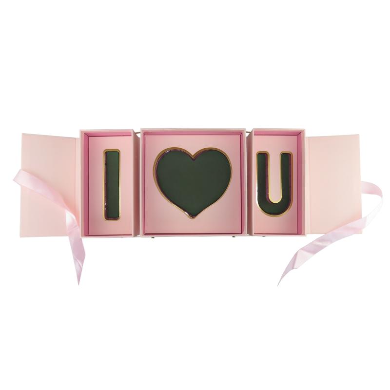 Wedding Gift Paper Valentine's Day Flower Packing I Love You Rose Box