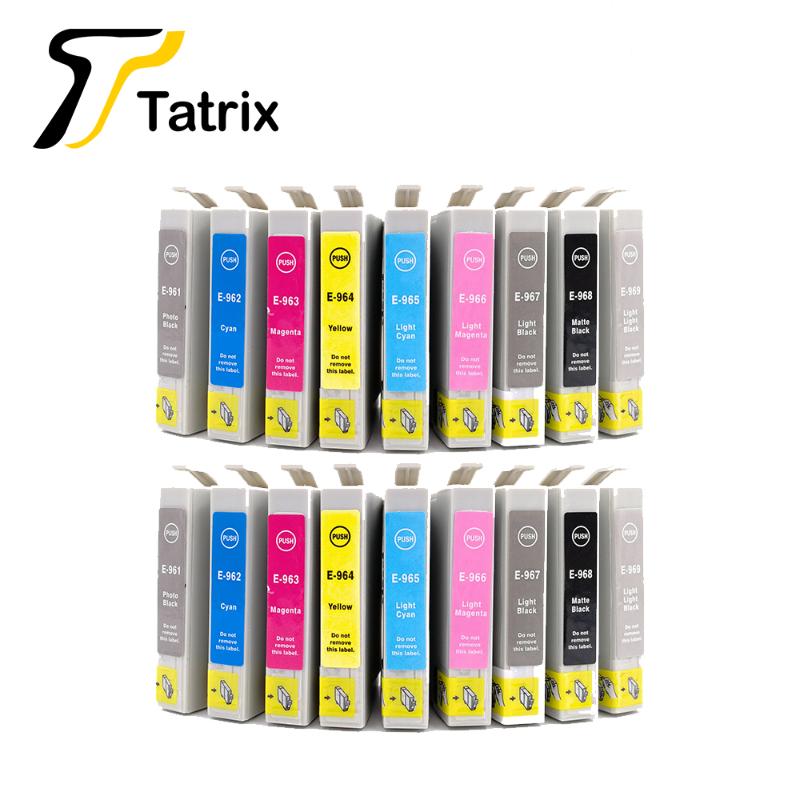 Tatrix Compatible for T0961 T0962 T0963 T0964 T0965 T0966 T0967 T0968 T0969 Ink Cartridge suit for Photo R2880
Tatrix Compatible for T0961 T0962 T0963 T0964 T0965 T0966 T0967 T0968 T0969 Ink Cartridge suit for Photo R2880