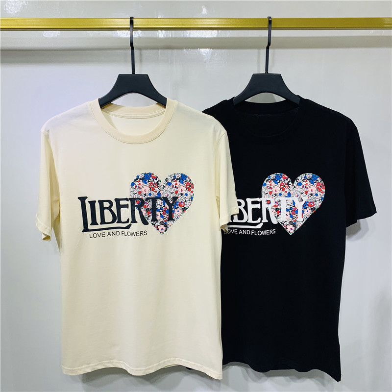 20FW Spring summer Europe USA fashion Love and flowers liberty Tee t shirt Women Street Casual Love heart cotton Tshirt, White
20FW Spring summer Europe USA fashion Love and flowers liberty Tee t shirt Women Street Casual Love heart cotton Tshirt, White