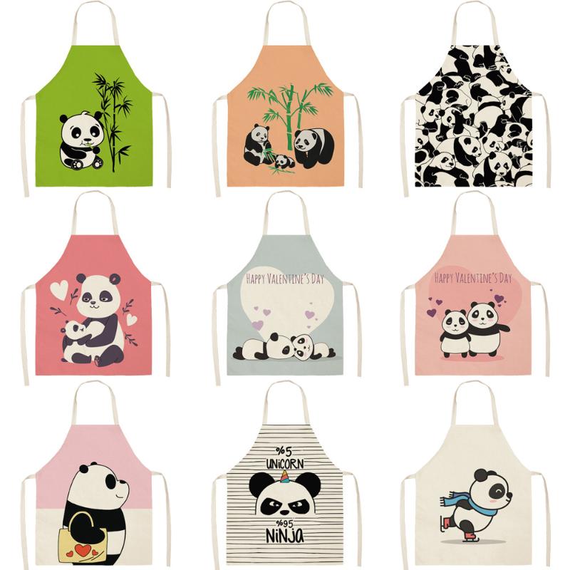Cartoon Panda Printed Women Kitchen Aprons Waterproof Cooking oil-proof Cotton Linen Antifouling Chef Apron 68*55cm 0122
Cartoon Panda Printed Women Kitchen Aprons Waterproof Cooking oil-proof Cotton Linen Antifouling Chef Apron 68*55cm 0122