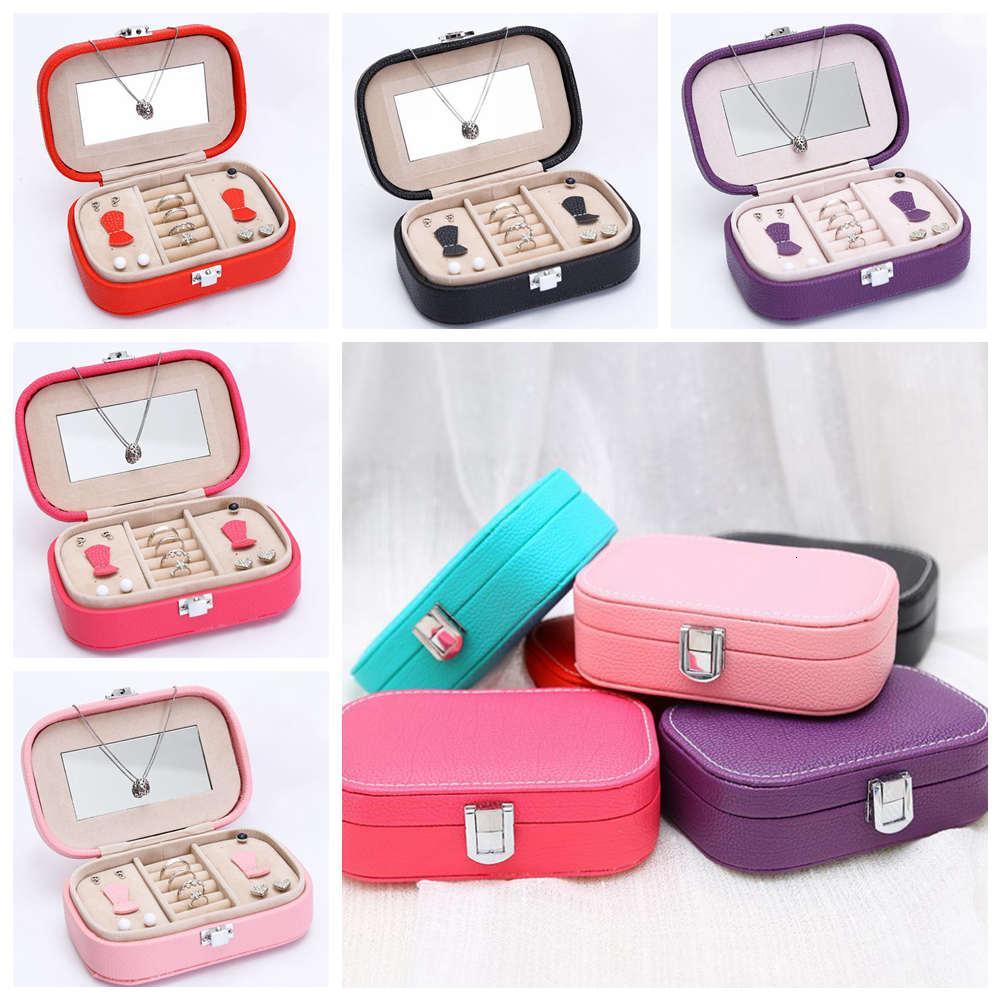 Litchi Stria Jewelry Storage Box Flip portable travel Organizer Creative Rings Earring Necklace Bracelet Leather Boxes With Mirror FFA1851
Litchi Stria Jewelry Storage Box Flip portable travel Organizer Creative Rings Earring Necklace Bracelet Leather Boxes With Mirror FFA1851