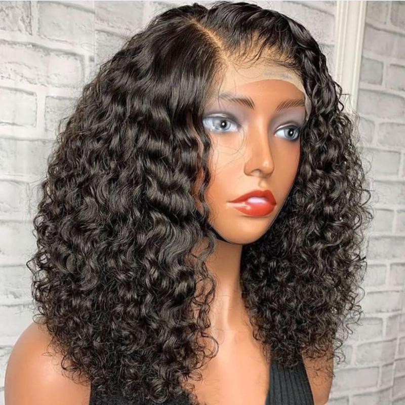 Brazilian Short Curly Bob Wig Human Hair Wigs for Women Deep Wave Lace Front Human Hair Wigs Glueless 13x4 Lace Frontal Wig, Natural color
Brazilian Short Curly Bob Wig Human Hair Wigs for Women Deep Wave Lace Front Human Hair Wigs Glueless 13x4 Lace Frontal Wig, Natural color