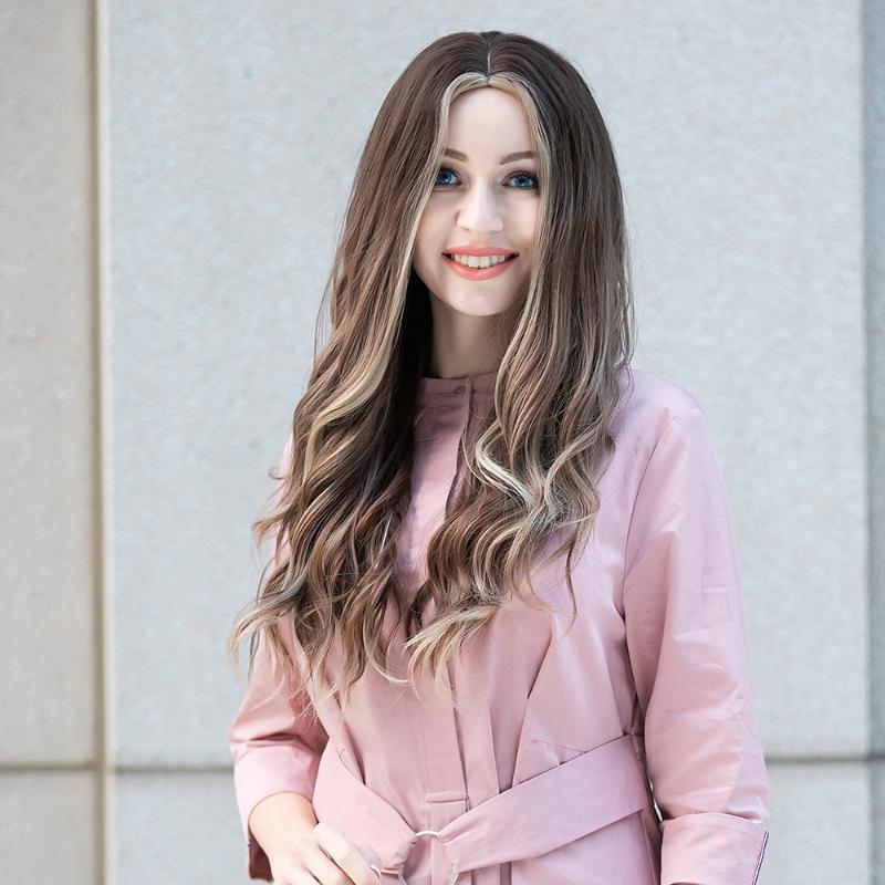 CharmSource Long Brown Highlights White Deep Wave Omber Synthetic Wigs Middle Part for Women Cosplay Natural Hair Heat Resistant, Lc6061
CharmSource Long Brown Highlights White Deep Wave Omber Synthetic Wigs Middle Part for Women Cosplay Natural Hair Heat Resistant, Lc6061