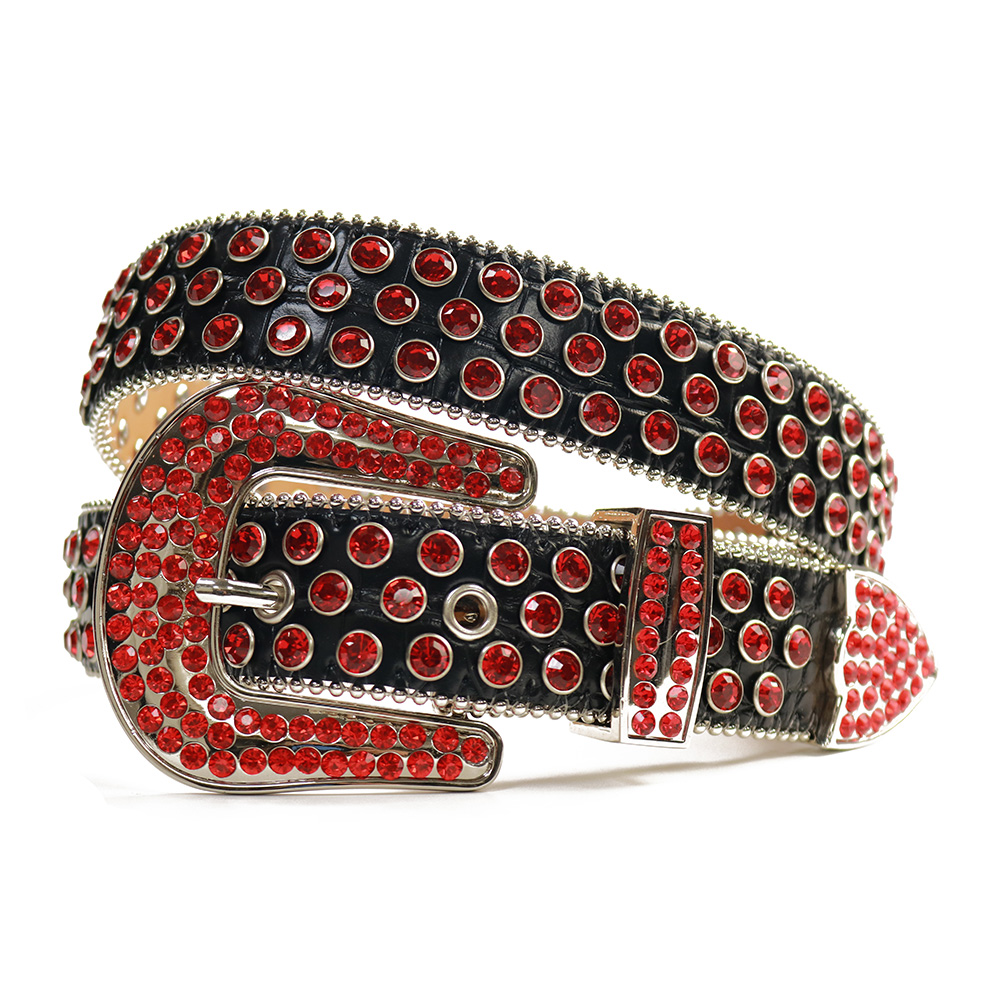 Vintage Western Large Size Rhinestones Belt Cowgirl Crystal Studded Leather Belt Removable Buckle For Men Women, Black red
Vintage Western Large Size Rhinestones Belt Cowgirl Crystal Studded Leather Belt Removable Buckle For Men Women, Black red