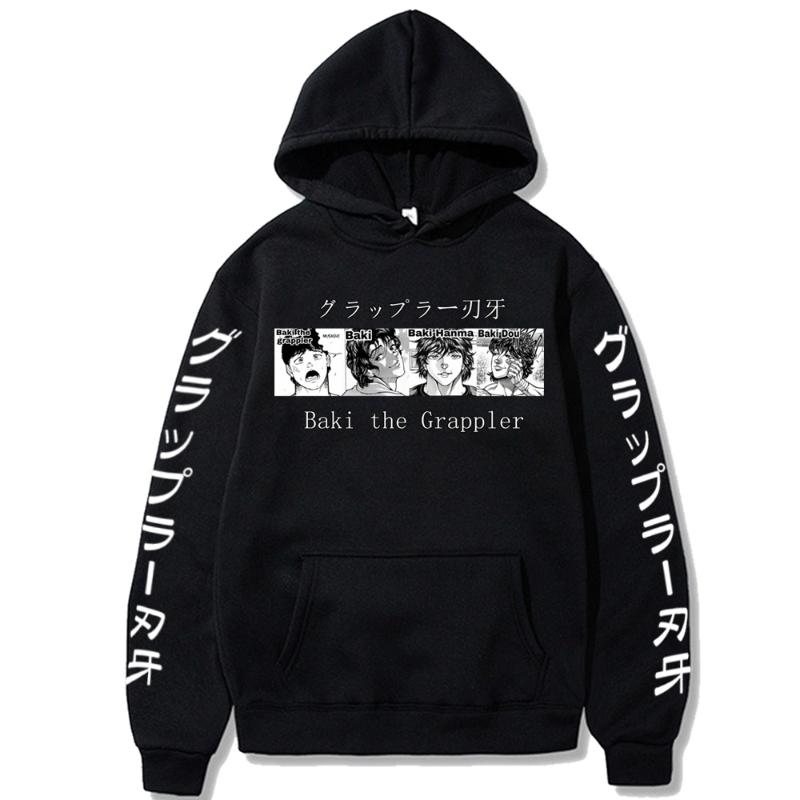 Men's Hoodies & Sweatshirts Japan Anime Baki The Grappler Cosplay Hanma Yujiro Friend Print Cartoon Autumn Men Women Loog Sleeve, Black
Men's Hoodies & Sweatshirts Japan Anime Baki The Grappler Cosplay Hanma Yujiro Friend Print Cartoon Autumn Men Women Loog Sleeve, Black