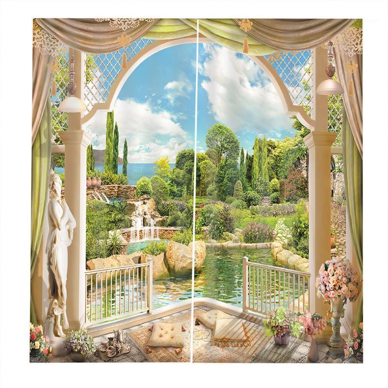 140X100CM Window Side Lake Pattern Modern Design Curtain for Home Kitchen Living Room Bedroom Curtain for Window Decoration1, Multi
140X100CM Window Side Lake Pattern Modern Design Curtain for Home Kitchen Living Room Bedroom Curtain for Window Decoration1, Multi