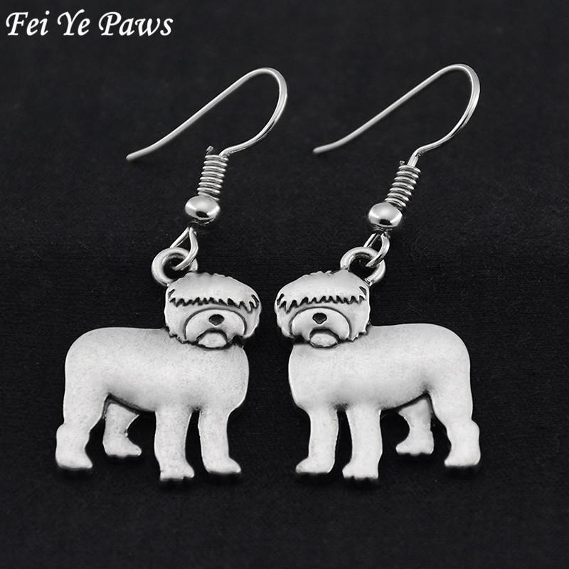 Fei Ye Paws Old English sheepdog Drop Earrings Brincos Big Earrings For Women Earings fashion Jewelry Pendientes bijoux femme, Silver
Fei Ye Paws Old English sheepdog Drop Earrings Brincos Big Earrings For Women Earings fashion Jewelry Pendientes bijoux femme, Silver