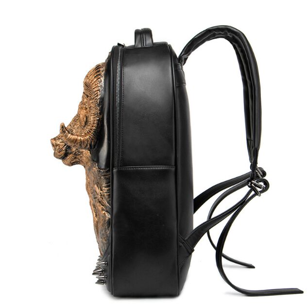 Men Women Backpack Steam Punk Rivet Personality Travel Bagpack 3D Skull bags Laptop Schoolbag For Teenagers