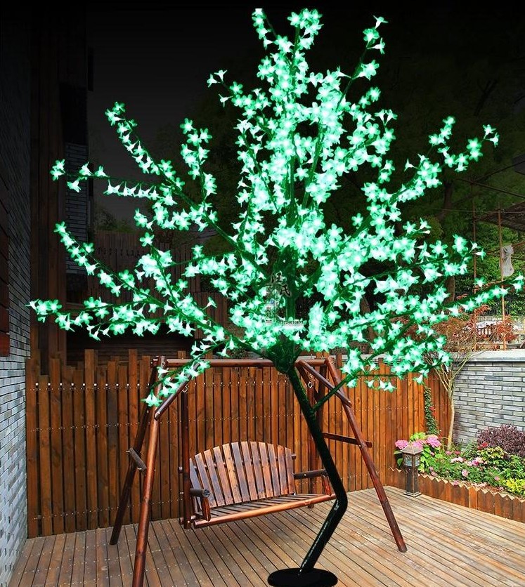 LED Cherry Blossom Garden Decorations Tree Light 864pcs LED Bulbs 18m Height 110220VAC Seven Colors for Option Rainproof Outdoor7687519