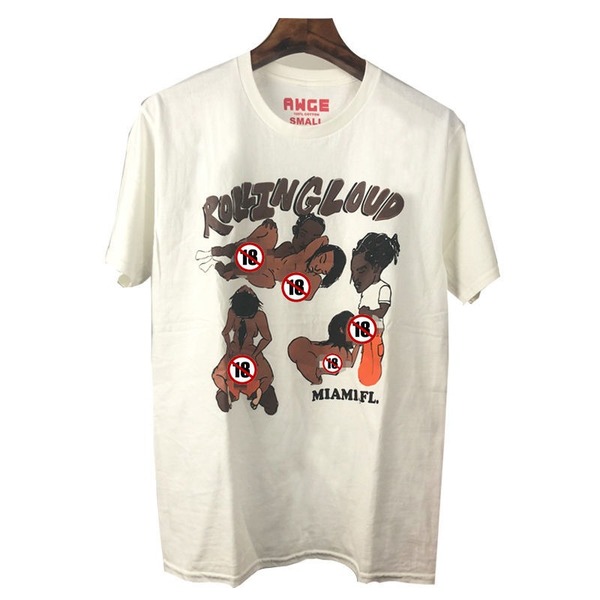 AWGE classic X love short-sleeved ROCKY same paragraph fun posture teaching hip-hop T-shirt, White
AWGE classic X love short-sleeved ROCKY same paragraph fun posture teaching hip-hop T-shirt, White