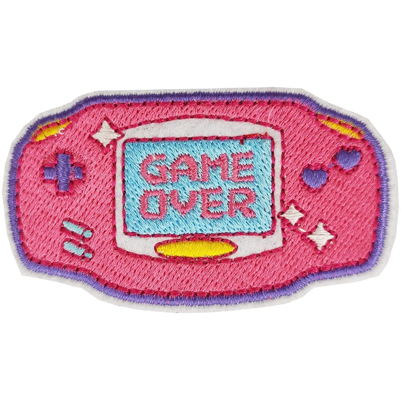Cartoon Sewing Notion Game Controller Embroidery Iron On Patches DIY Sew On Applique For Clothing T-shirt Jackets Patch