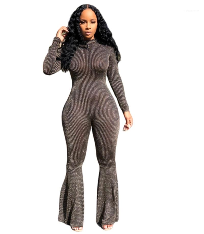 Designer Crew Neck Bell Bottoms Ladies Romper Sexy Skinny Womens Jumpsuits Fashion Slim Soild Color Long Sleeve, Blue
Designer Crew Neck Bell Bottoms Ladies Romper Sexy Skinny Womens Jumpsuits Fashion Slim Soild Color Long Sleeve, Blue