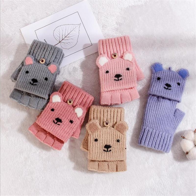 Half Finger Clamshell Gloves Women Winter Knitted Woolen Yarn Half Cut Finger Cute Animal Warm Gloves
Half Finger Clamshell Gloves Women Winter Knitted Woolen Yarn Half Cut Finger Cute Animal Warm Gloves