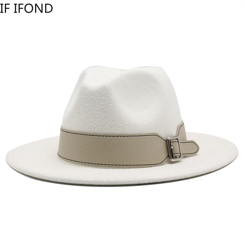 Fedoras Hats For Women British Style Vintage Wool Jazz Cap Winter Spring Lady Wide Brim Trilby Felt Hat, White
Fedoras Hats For Women British Style Vintage Wool Jazz Cap Winter Spring Lady Wide Brim Trilby Felt Hat, White