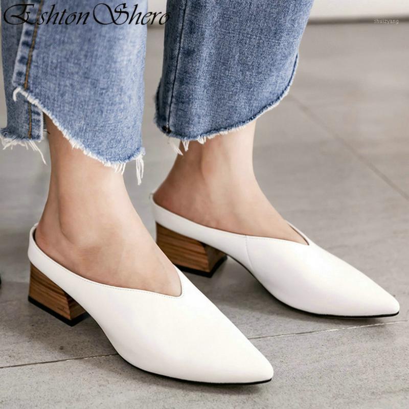 EshtonShero Summer Women Shoes Woman Slippers Med Heels Leather+PU Pointed Toe Slingback Black Ladies Wedding Shoes Size 3-81
EshtonShero Summer Women Shoes Woman Slippers Med Heels Leather+PU Pointed Toe Slingback Black Ladies Wedding Shoes Size 3-81