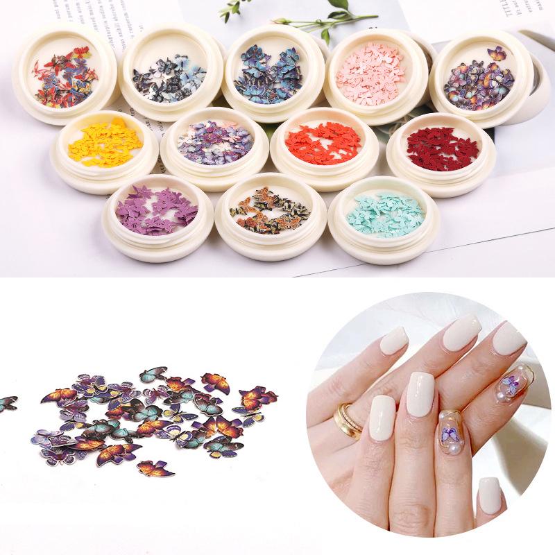 1Box Nail Art Decoration Wood Pulp simulation Butterfly Handmade Wood Pulp Fiber Color Butterfly DIY Nail Accessories 2020 NEW
1Box Nail Art Decoration Wood Pulp simulation Butterfly Handmade Wood Pulp Fiber Color Butterfly DIY Nail Accessories 2020 NEW