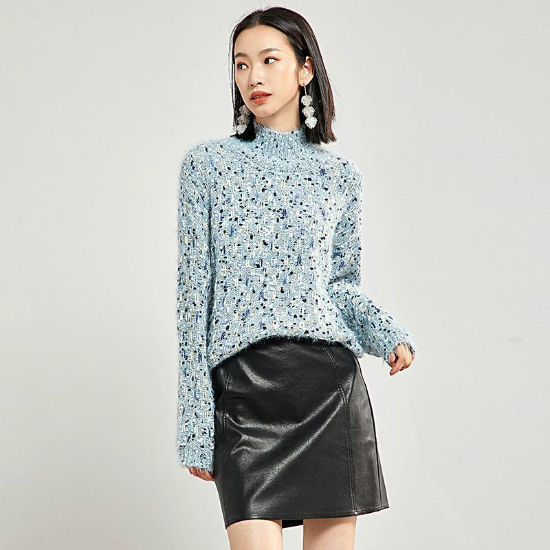 Women Turtleneck Knit Sweater Autumn Winter Fashion Loose Long Sleeve Patchwork Thick Vintage Female Pullover Tops 99171, Apricot
Women Turtleneck Knit Sweater Autumn Winter Fashion Loose Long Sleeve Patchwork Thick Vintage Female Pullover Tops 99171, Apricot