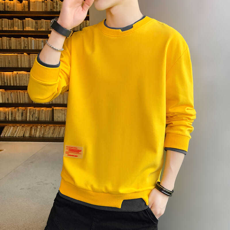 Mens New Tshirt Long Sleeve O-neck Men T-Shirt Autumn Winter Casual Cotton Plus Size Tops Shirts Man Streetwear Harajuku Shirt, Yellow
Mens New Tshirt Long Sleeve O-neck Men T-Shirt Autumn Winter Casual Cotton Plus Size Tops Shirts Man Streetwear Harajuku Shirt, Yellow