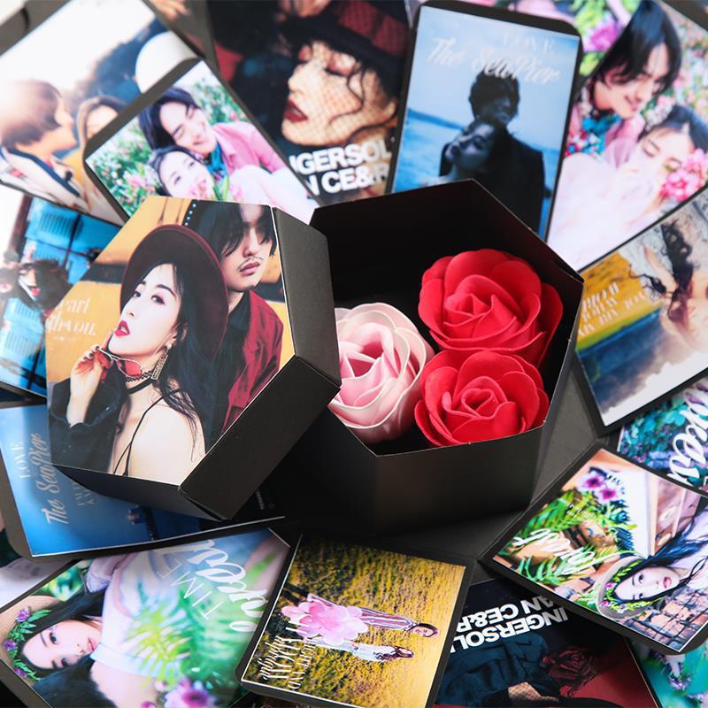 DIY Love Explosion Box Valentine's Day Gift Photo Happy Memory Multi-layer Birthday Anniversary Gift Box Valentines Craft
DIY Love Explosion Box Valentine's Day Gift Photo Happy Memory Multi-layer Birthday Anniversary Gift Box Valentines Craft