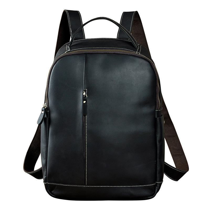 Men Rucksack School Book Daypack Large Capacity Genuine Leather Computer Bag Travel Knapsack Retro Backpack, Black
Men Rucksack School Book Daypack Large Capacity Genuine Leather Computer Bag Travel Knapsack Retro Backpack, Black