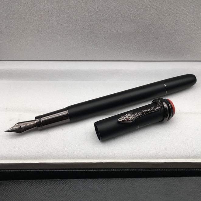 High quality Inheritance series Pen Matte Black Classic Fountain Rollerball Ballpoint pens with exquisite snake clip office school supplies, As picture shows
High quality Inheritance series Pen Matte Black Classic Fountain Rollerball Ballpoint pens with exquisite snake clip office school supplies, As picture shows
