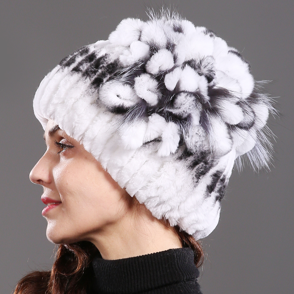 Madam Royal crochet beanies women's hats sliver fox skullies hat 100% real natural rex rabbit skin caps, Grey and white
Madam Royal crochet beanies women's hats sliver fox skullies hat 100% real natural rex rabbit skin caps, Grey and white