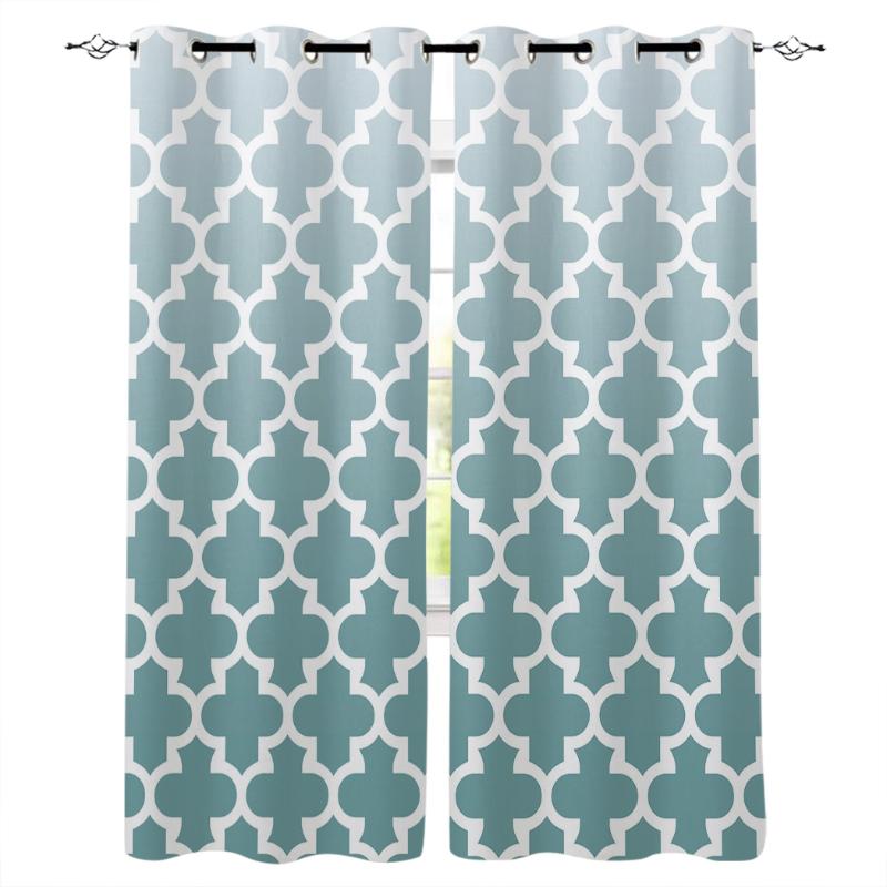 Fashion Window Curtains for Living Room Cyan Grey Gradient Retro Morocco Curtain Bedoom Window Home Decoration cortinas, As pic
Fashion Window Curtains for Living Room Cyan Grey Gradient Retro Morocco Curtain Bedoom Window Home Decoration cortinas, As pic
