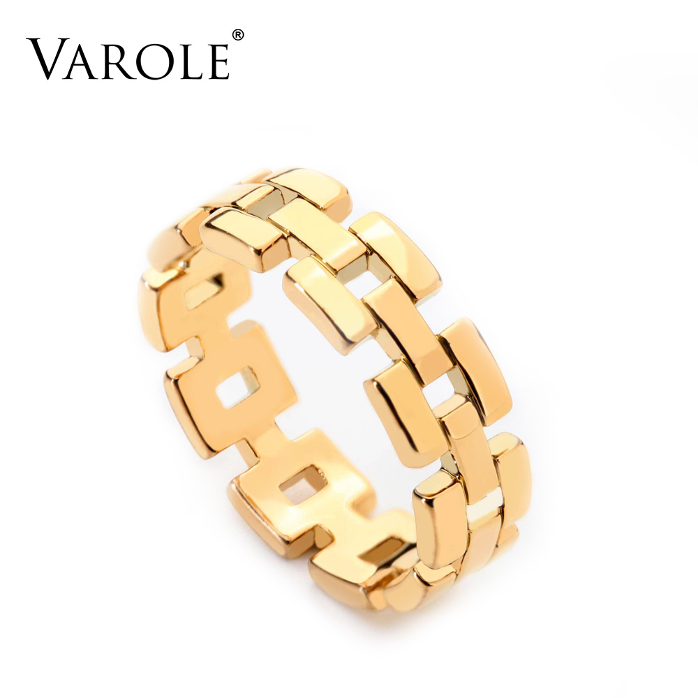 VAROLE Punk Hollow Chain Rings For Women Gold Color Ring Fashion Jewelry Friend Gifts Anillos Mujer
VAROLE Punk Hollow Chain Rings For Women Gold Color Ring Fashion Jewelry Friend Gifts Anillos Mujer