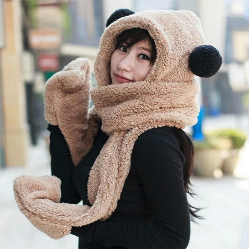 2020 Winter New Cute Fashion Korean Three-piece Scarf Female Hooded Ladies Thick Warm Plush Hat Scarf Gloves Ear Protection One
2020 Winter New Cute Fashion Korean Three-piece Scarf Female Hooded Ladies Thick Warm Plush Hat Scarf Gloves Ear Protection One