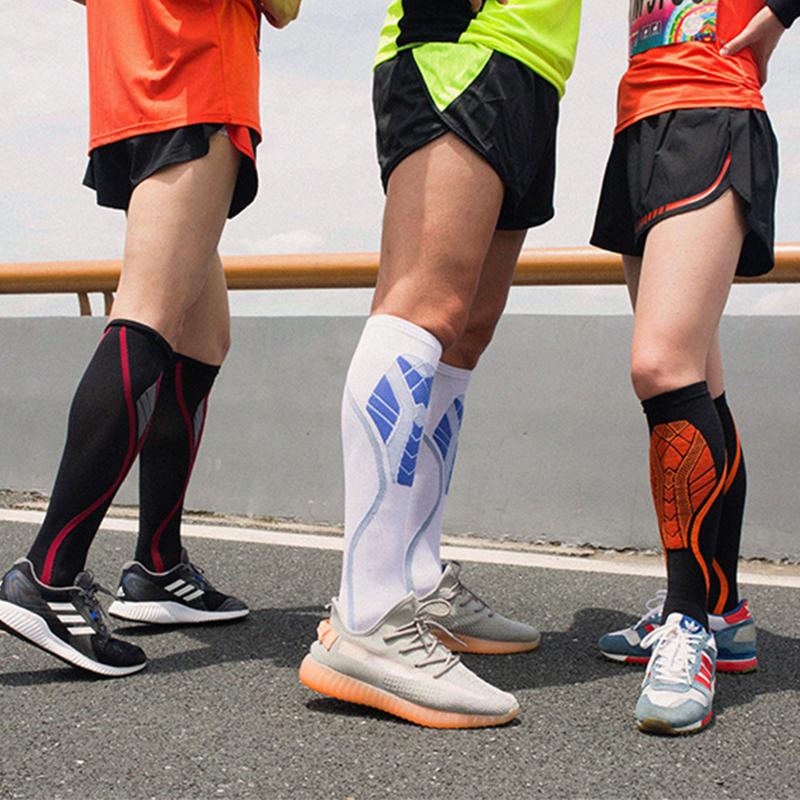 Printing Sports Socks Breathable Stripes Knee Length Protective Pressure Stockings for Men Women 4 Colors, Blue
Printing Sports Socks Breathable Stripes Knee Length Protective Pressure Stockings for Men Women 4 Colors, Blue