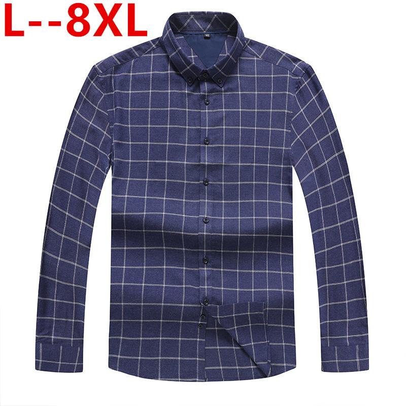 8XL 6XL 5XL Cotton Flannel Men's Plaid Shirt Slim Fit Male Casual Long Sleeved Shirts Soft Comfortable Breathable High Quality
8XL 6XL 5XL Cotton Flannel Men's Plaid Shirt Slim Fit Male Casual Long Sleeved Shirts Soft Comfortable Breathable High Quality