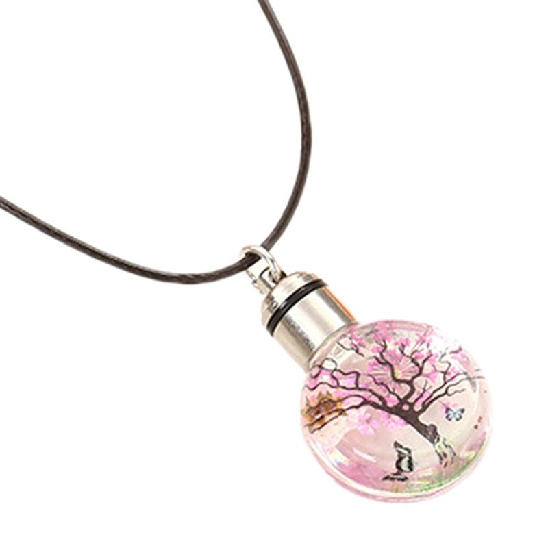 European And American Trend Dried Flowers LED Luminous Lace Flower Necklace Charm Wishing Crystal Glass Ball Necklace
European And American Trend Dried Flowers LED Luminous Lace Flower Necklace Charm Wishing Crystal Glass Ball Necklace