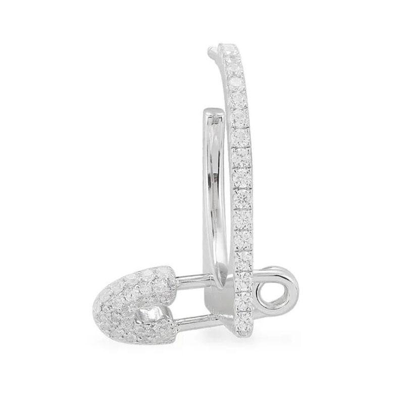 SLJELY Fashion Real 925 Sterling Silver Mono White Safety Pin Earring Pave Zirconia 1pc for Women Fine Jewelry
SLJELY Fashion Real 925 Sterling Silver Mono White Safety Pin Earring Pave Zirconia 1pc for Women Fine Jewelry