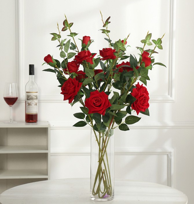 Artificial flowers rose flowers decorative plants 6 Colors 3 heads home decoration photography props Decorative Flowers, As pic
Artificial flowers rose flowers decorative plants 6 Colors 3 heads home decoration photography props Decorative Flowers, As pic