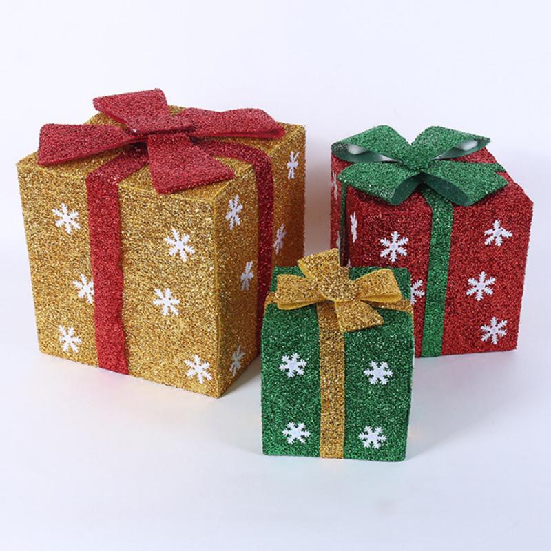 Hot Snowflake Christmas Gift Box DIY Decoration Gift Box Party Nesting Candy Boxes