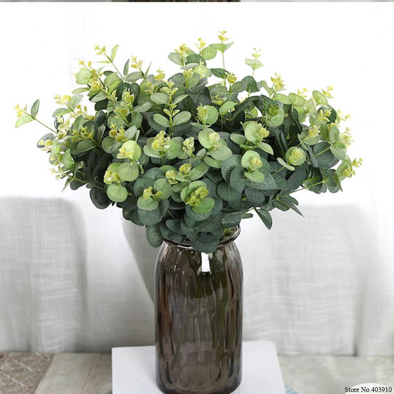 16 Heads Eucalyptus bouquet tree branches silk Artificial leaves home decoration DIY Flower arrangment plant Faux foliage wreath, 1 bouquet
16 Heads Eucalyptus bouquet tree branches silk Artificial leaves home decoration DIY Flower arrangment plant Faux foliage wreath, 1 bouquet