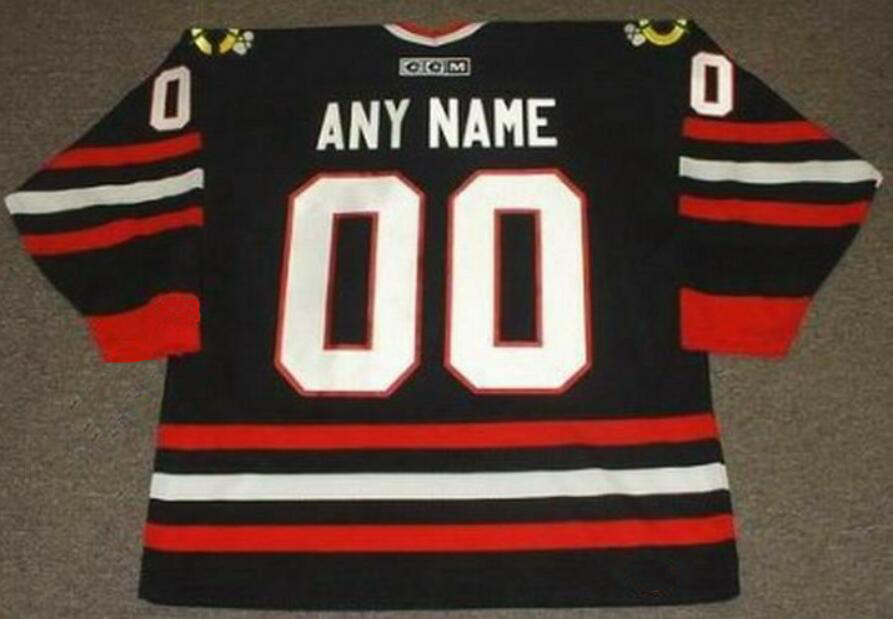 Customized Hockey Jersey CHICAGO 1990 CCM Throwback Alternate ED BELFOUR BOB PROBERT DUSTIN BYFUGLIEN ERIC DAZE DENIS SAVARD, Black
Customized Hockey Jersey CHICAGO 1990 CCM Throwback Alternate ED BELFOUR BOB PROBERT DUSTIN BYFUGLIEN ERIC DAZE DENIS SAVARD, Black