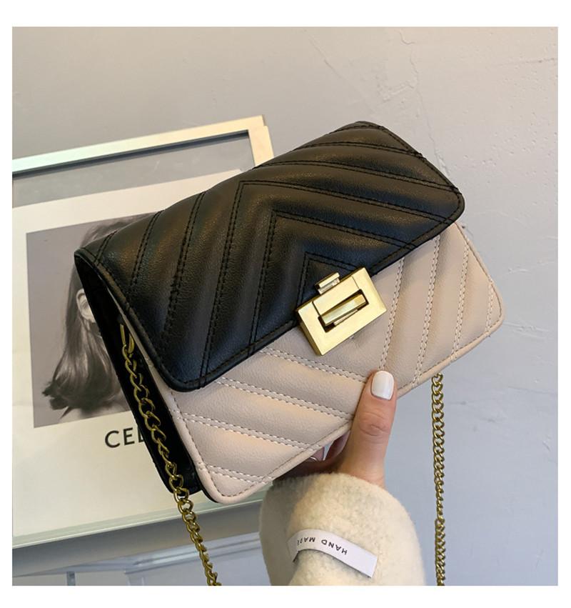 Fashion Thread Chain Vintage Shoulder Bag For Women Luxury Designer Texture PU Leather Handbags Small Female Crossbody Bag black
Fashion Thread Chain Vintage Shoulder Bag For Women Luxury Designer Texture PU Leather Handbags Small Female Crossbody Bag black